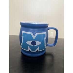 Disney Store Jumbo 22 oz. Monsters Inc University Blue Varsity 3D M Mug